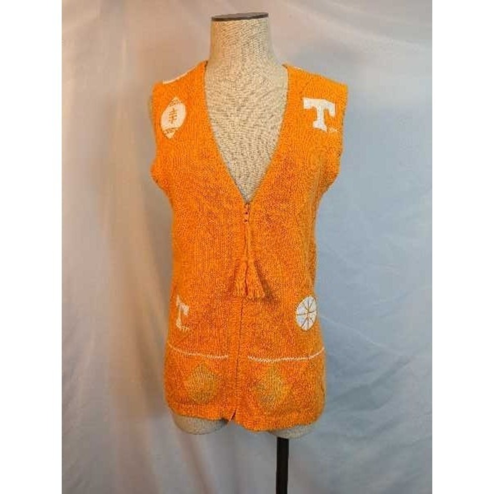 Birch Bros Orange Tennessee Football Crochet Vest Vols Basketball Knit Vest S/P